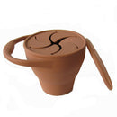 New Colors Baby Silicone Snack Cup Toddle Portable Food Storage Box Portable Snacks Container BPA Free Silicone Soft Lid