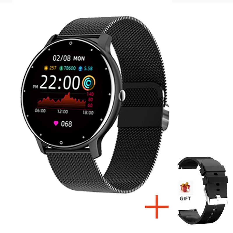 LIGE 2021 nuevo reloj inteligente para mujer, reloj deportivo deportivo con pantalla táctil completa para hombre, reloj inteligente resistente al agua con Bluetooth para Android ios, reloj inteligente para hombre