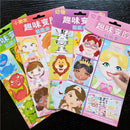 9pcs/set Stickers DIY Cute Stickers Children Puzzle Games Make-a-Face Princess Animal Dinosaur Assemble Toys for Girls Training