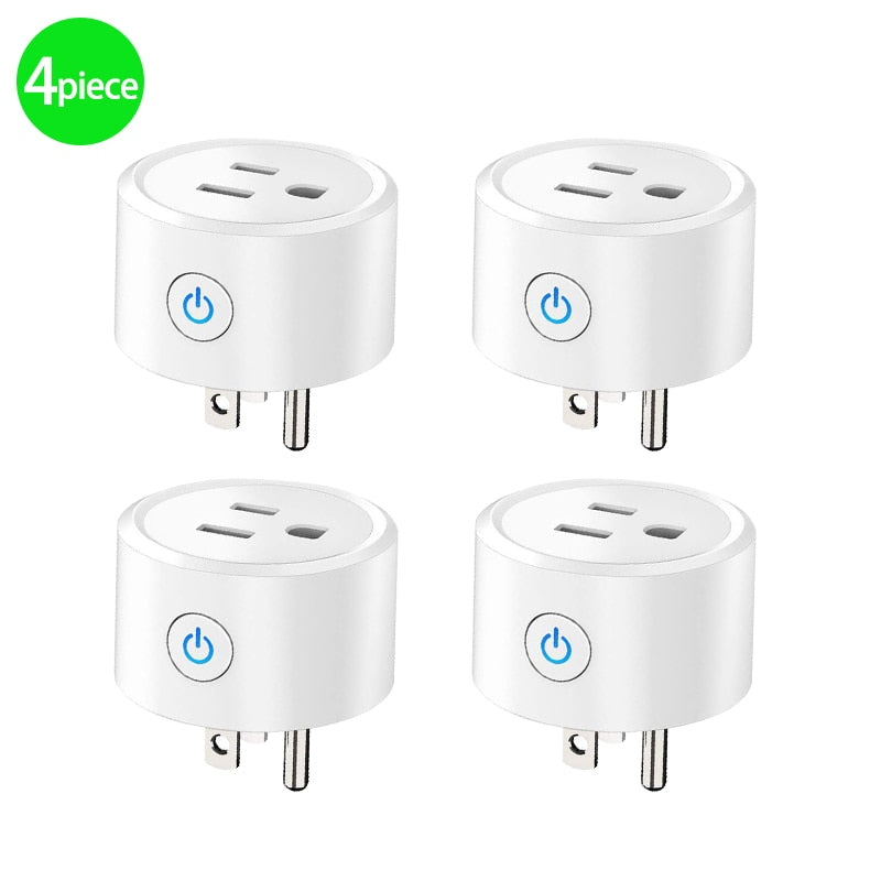 Smart Plug WiFi Mini Socket Smart Outlet, funciona con Alexa y Google Home, no requiere Hub, controla tus dispositivos a distancia