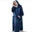 Super Long Hoodie Blankets Winter Oversized Hoodies Sweatshirt Women Men Christmas Hooded Blankets Pullover Giant TV Blanket