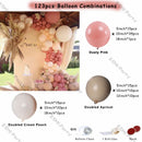 Doubled Dust Pink Boho Wedding Engagement Decoration Chrome Rose Gold Nude Balloons Garland Ballon Arch Global Birthday Decor