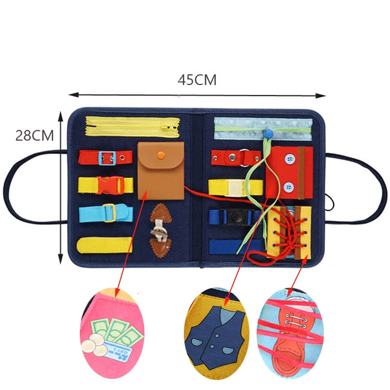 Juguetes Montessori para educación temprana, entrenamiento de Motor fino, capacidad de autocuidado, juego para niños, juguete para niños en edad preescolar para niñas y niños