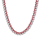 Hip Hop Iced Out Miami Zircon 15MM Bling Cuban Full Pave Rhinestone Men&