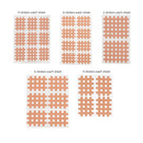 (Pack of 10 sheets) Kindmax Healthcare Spiral Cross Kinesiology Tape Physical Therapy Cross Tape for Pain Relief