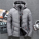 Tace & Shark brand men's winter coat casual hat detachable white duck down jacket for men warm windbreaker doudoune hiver homme