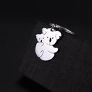 Skyrim Koala Protect Keychain Key Ring Holder Women Men Lovely Stainless Steel Car Keychains Memorial Gift Pendant For To Bag