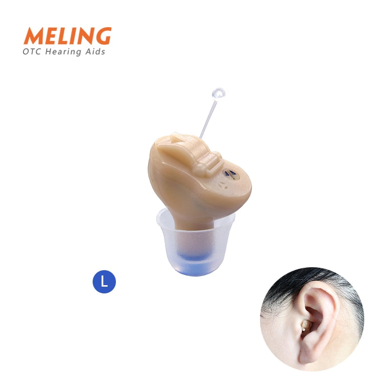 Meling Q10 Wireless Hearing Aids Mini CIC Invisible Heaing Aid Sound Amplifier Ear Hearing Portable for Deaf Elderly Dropship