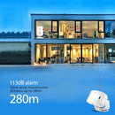 Wireless Welcome Alarm Doorbell PIR Store Shop Entry Motion Sensor Infrared Detector Induction Door Bell 5 Functions Night Light