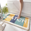 Ganzjährig weicher, rutschfester Badezimmer-Teppich mit Regenbogen-Print, Türöffnung, wasserabsorbierend, Badematte, Heimdekoration, Bodenteppich, Duschraummatten