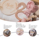 4pcs/set Baby Bath Toy Set Solid Color Cotton Blanket Baby Milestones Brush Rattle Bracelet Baby Bath Gift Products For Kids