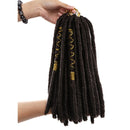 Crochet Hair Dreadlocks Faux Locs Extensiones de cabello trenzado Trenzas decorativas sintéticas Pre estiradas 12 pulgadas para mujeres Negro