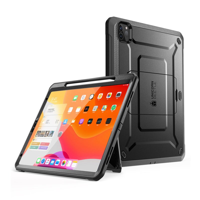 For iPad Pro 12.9 Case (2020) SUPCASE UB Pro Support Apple Pencil Charging with Built-in Screen Protector Full-Body Rugged Cover