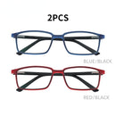 ZENOTTIC Anti Blue Light Blocking Reading Glasses For Men Women Square Full Frame Frame Antireflective Coated Non Spherical Lens