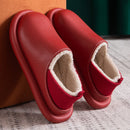 Fashion Women Slippers Winter Warm Fur Slippers Men Women Boys Girls House Shoes Flat Heel Home Indoor Waterproof Female Slipper