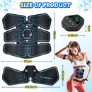 Bauchmuskelstimulator mit LCD-Display für Männer/Frauen EMS Abs Trainer Home Gym Workout Übung Vibration Fitness Massagegerät