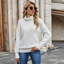 Mozuleva 2022 Autumn Winter Pullover Basic Warm Sweater for Women Soft Kniited Solid Korean Turtleneck Fashion Sweater Tops