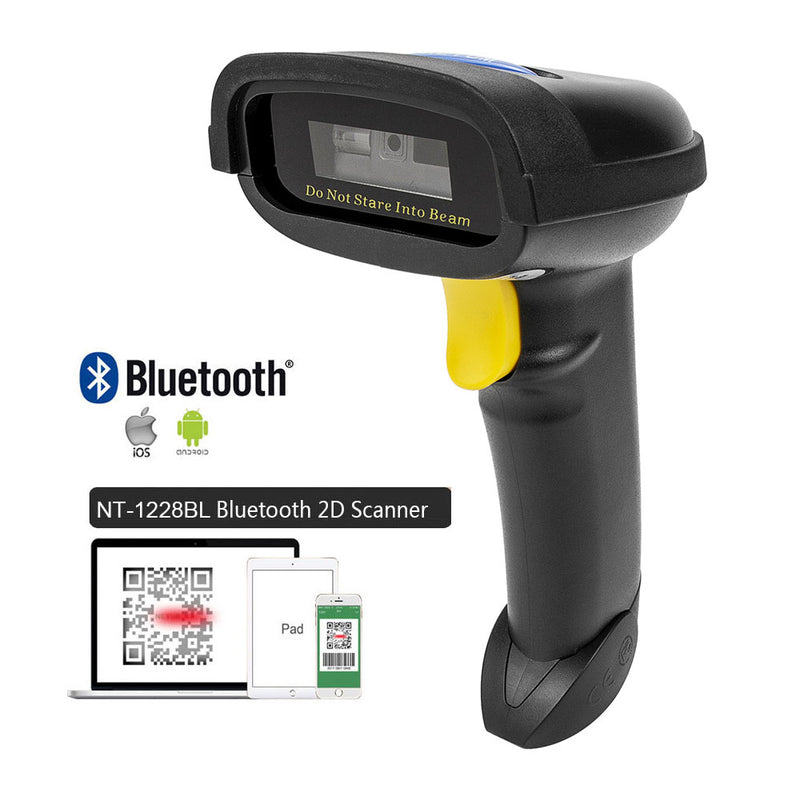 NETUM NT-1698W Handheld Wireless Barcode Scanner UND NT-1228BL Bluetooth 1D/2D QR Barcode Reader PDF417 für IOS Android IPAD