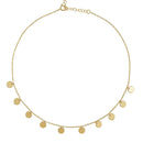 ANDYWEN 925 plata esterlina oro varias monedas colgante encanto gargantilla collar cadena mujeres lujo europeo moda joyería fina