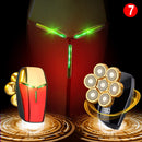 Afeitadora WOHFOX para hombres 7D independiente 7 cortador cabeza flotante impermeable maquinilla de afeitar eléctrica multifunción recortadora nueva