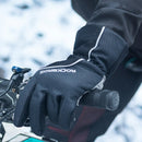 Guantes de ciclismo ROCKBROS de invierno de 40 grados, guantes impermeables de lana para mantener el calor, guantes de pantalla táctil para bicicleta, Moto, esquí, senderismo