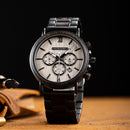 BOBO BIRD Wooden Watch Men Stopwatch Chronograph Luxury Stylish Show Date Wood Quartz Wristwatch Male Timepieces In Gift Box OEM