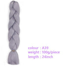 Black Star Hair Ombre Jumbo Extensiones de cabello trenzado Trenzas retorcidas de 24 pulgadas Fibra de cabello sintético para trenzado retorcido para mujeres