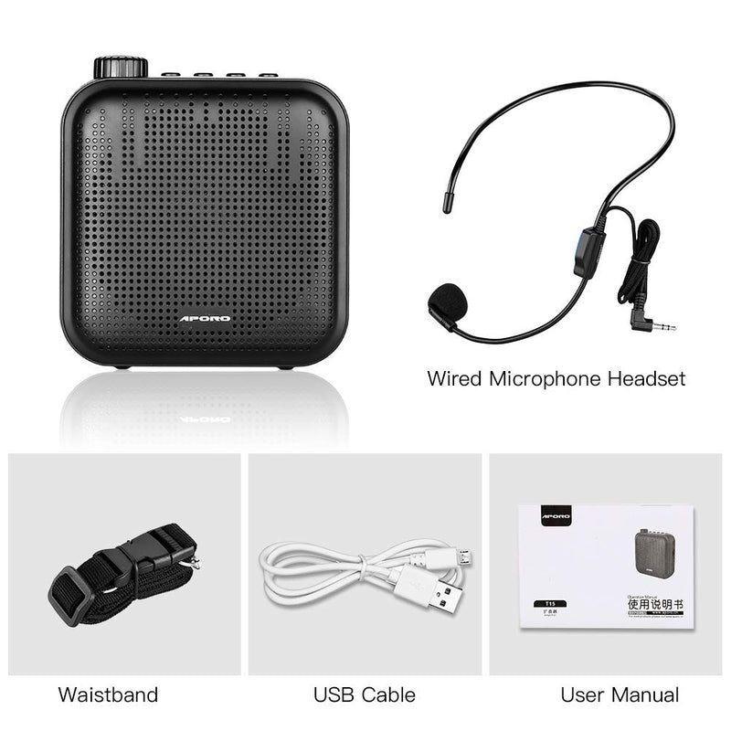 Amplificador de voz portátil megáfono Mini altavoz de Audio con micrófono altavoz ultraligero recargable para profesores