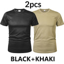 MEGE 3 Pcs/2 Pcs Men Camouflage Tactical T Shirt Army Military ShortSleeve O-neck Quick-Drying gym T Shirts Casual Oversized 4XL