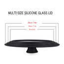 Sartén con tapa de 28-30-32cm, tapa de vidrio multifuncional, tapas para sartenes Wok, tapas para sartenes redondas de vidrio, tapas para sartenes de vidrio de silicona