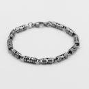 Moda Vintage Men100 % 925 pulsera de plata esterlina Punk Hip-Hop masculino sólido puro Silve Boy 20 cm cadena mano catenaria joyería
