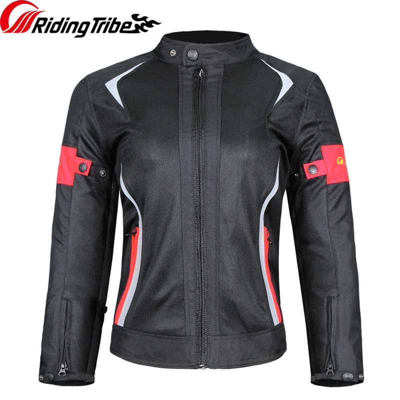 Frauen Motorradjacke Reiten Schutzpanzer Mantel Sommer Winter Wasserdicht Warm Lady Girl Kleidung Antikollisionsabnutzung JK-52