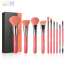 Docolor Neon Makeup Brushes 10/15pcs Professional Synthetic Hair Powder Foundation Eye Shadows Blending Contour Make Up Brushes