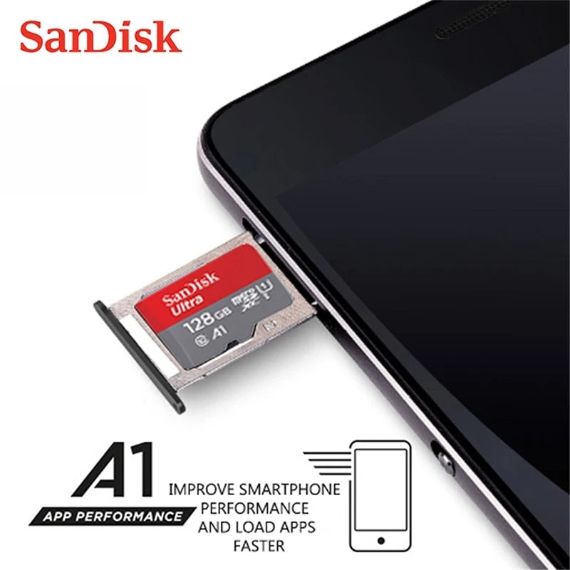 SanDisk Ultra Memory Card 64GB 128GB 256GB 512GB  MicroSDXC 32GB MicroSDHC TF Card Class10 A1 UHS-I Micro SD Card For Phone