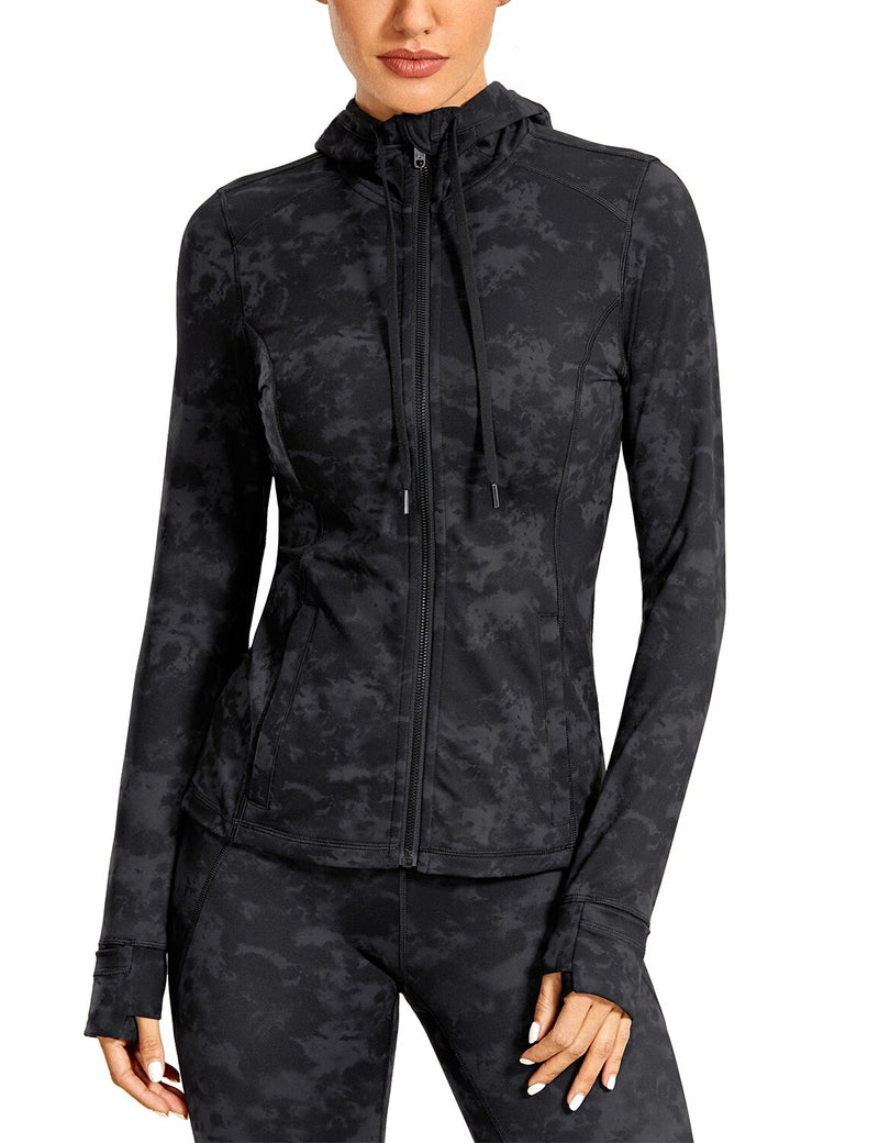 Ropa deportiva Chaqueta deportiva para mujer Chaqueta con capucha y cremallera completa cepillada mate para mujer Abrigos Ropa de abrigo Chaquetas deportivas con capucha para entrenamiento Bolsillos