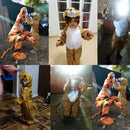 Umorden Kinder Tierkostüm Cosplay Dinosaurier Tiger Elefant Halloween Tiere Kostüme Overall für Jungen Mädchen