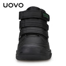 UOVO New Arrival School Shoes Mid-Calf Boys Hiking Fashion Sport Outdoor Children Casual Sneakers Size