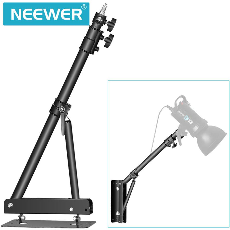 Neewer Triangle Wall Mounting Boom Arm for Photography Studio Video Strobe Lights Monolights Softboxes Umbrellas Reflectors