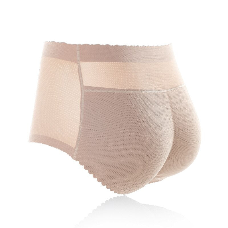 Fake Butt Mid-Waist Panties Buttocks Large Size Buttocks Briefs Smooth And Seamless Thickened Panties