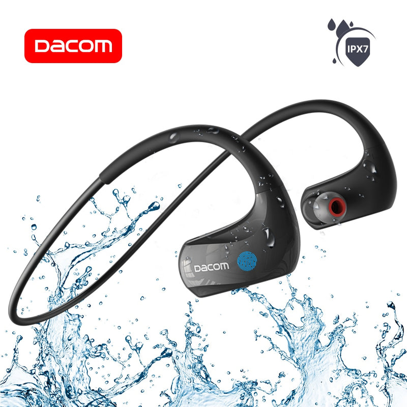 DACOM G93 Sports Bluetooth Headphones Bass IPX7 Waterproof Wireless Earphone Running Headset with Mic for iPhone Xiaomi Huawei