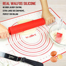 WALFOS Ex-Large Non-Stick Silicone Pad For Oven Baking Pastry Mat Scale Rolling Dough Mat Fondant Cake Confectionery Tools