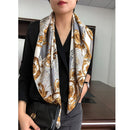 Fabulous Print 100% Twill Silk Scarf Shawl Womens Fashion Head Scarves Hijab 88*88cm