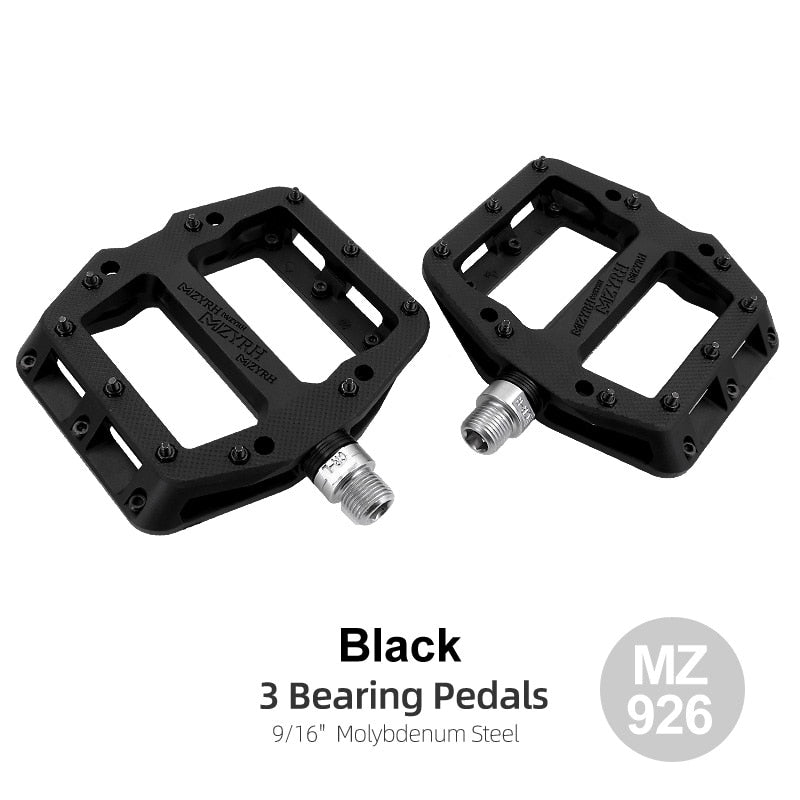 MZYRH, rodamientos de sellado ultraligeros, pedales de bicicleta, ciclismo, Nylon, carretera, bmx, Mtb, pedales, plataforma plana, piezas de bicicleta, accesorios