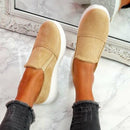 Women Sneakers Solid Color Flats Platform Lightweight Ladies Shoes Comfort Slip On Shallow Tennis Female Loafers Mujer Zapatos