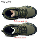Winter Men Boots Men Winter Snow Boots Waterproof Men Super Warm Snow Boots Lace Up Men Ankle Boots Outdoor Autumn Sneaker Shoes
