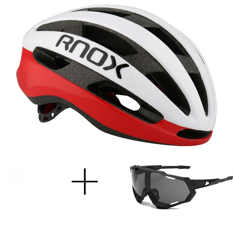 Rnox Aero Bicycle Safety Ultralight Road Bike Helmet Red MTB Cycling City Helmet Outdoor Mountain Sports Cap Casco Ciclismo