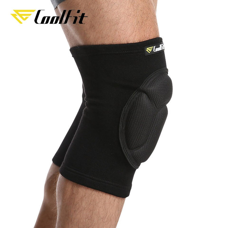 CoolFit, 1 par, engrosamiento, fútbol, ​​voleibol, deportes extremos, rodilleras, soporte, protección, ciclismo, rodillera, rodillera