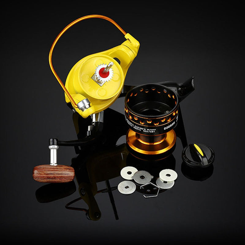 12BB 12 Ball 1000-7000 Bearings Fishing Reels Super Big Sea Fishing Wheel High Speed 5.2:1 Metal Spinning Reel Fish Tools