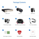 Sistema de seguridad para el hogar ZOSI H.265 + 8CH DVR 4 / 8pcs 2.0MP 1080p Visión nocturna Vigilancia al aire libre Kits de cámara a prueba de agua