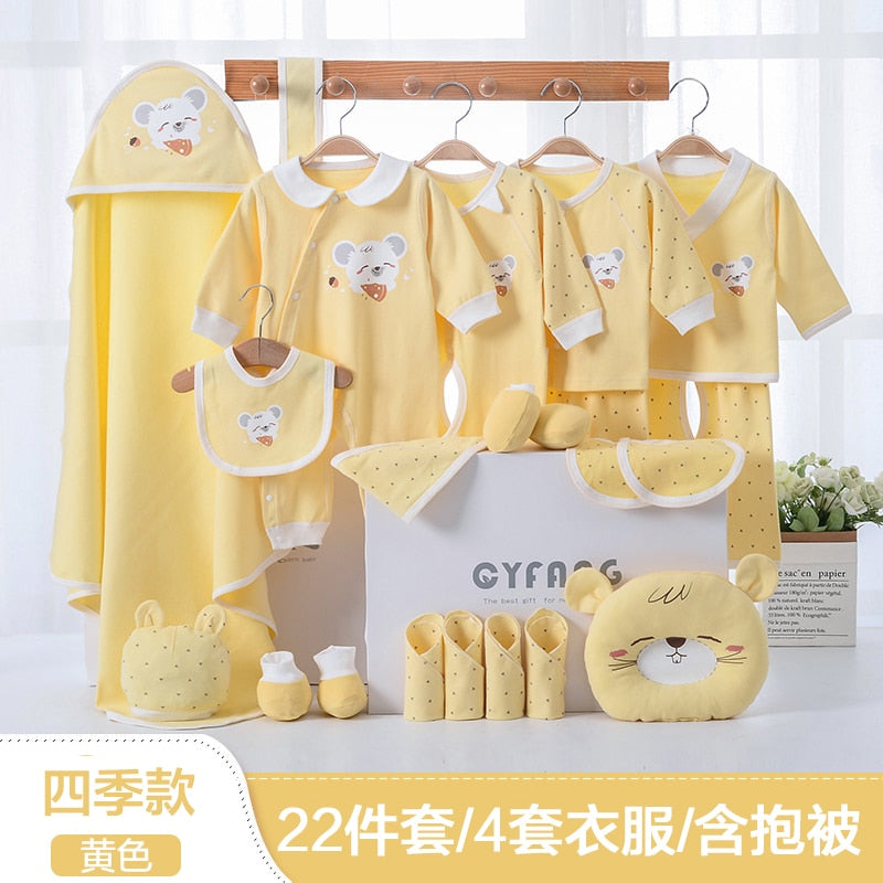 Newborn Clothes Outfits Baby Cotton Infant Clothing Suit Print NewBorn Boys Underwear Set